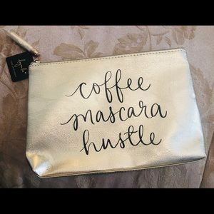 “Coffee Mascara Hustle” Makeup Bag